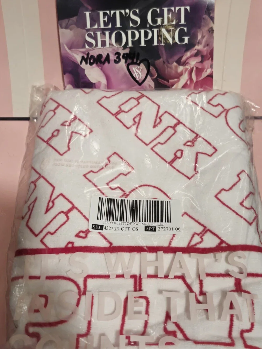 Victoria's Secret PINK Terry Towel NIP NWT